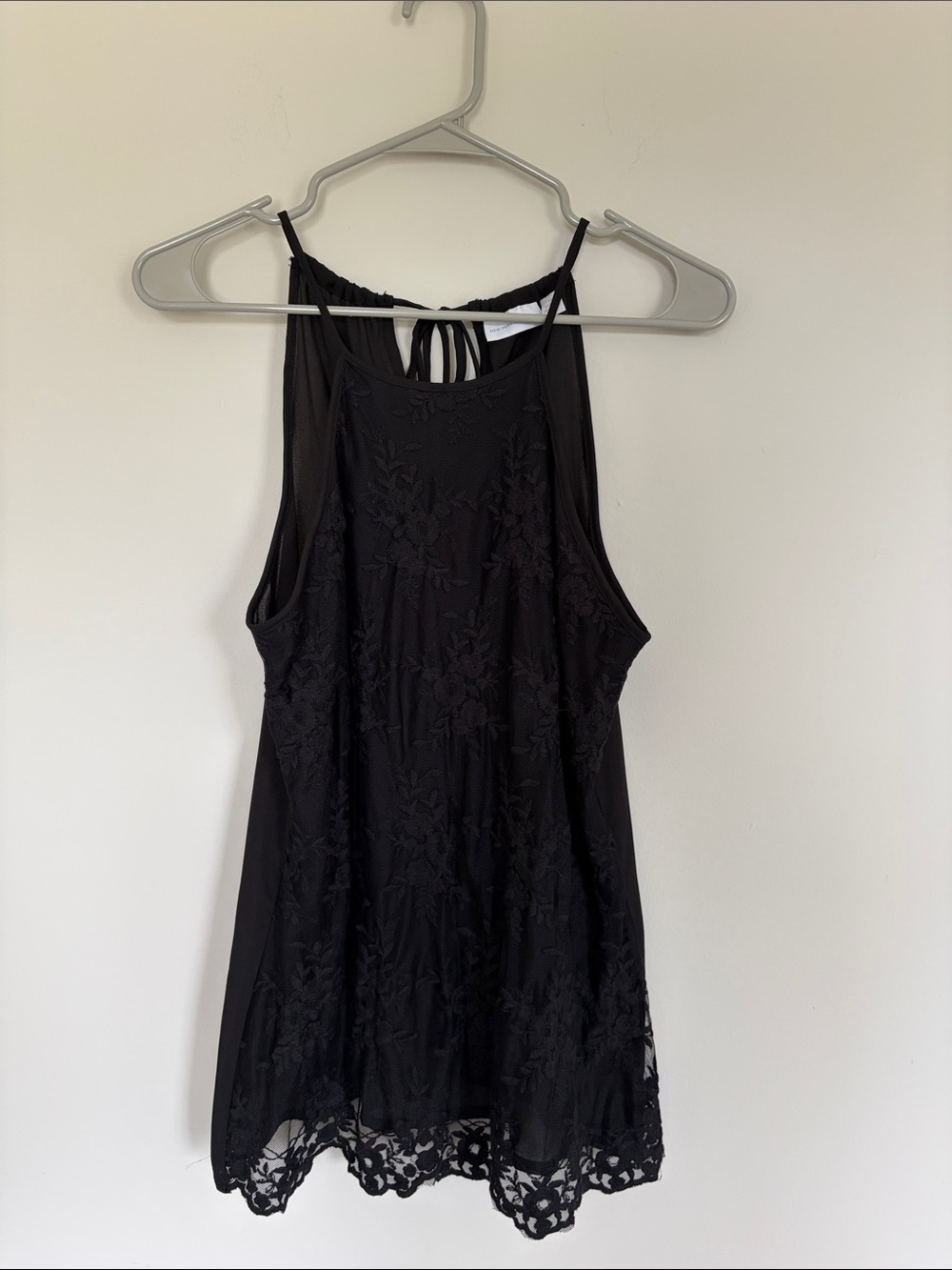 New York & Company Lace High Neck Tank